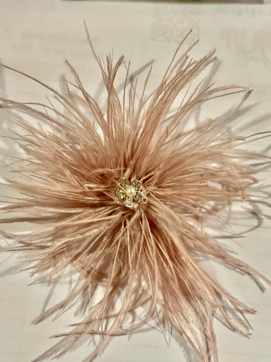 Bold Blossoms: Pink Jeweled Plum Shoe Clip